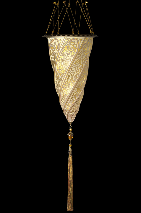 Cesendello Cascade glass ceiling lamp single