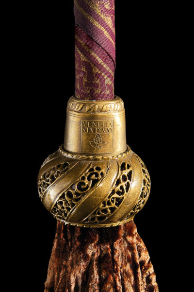 Fortuny Cesendello floor glass lamp stand detail