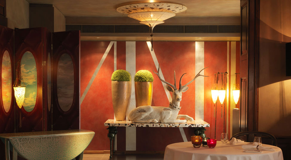 RICO'S KUSNACHT featuring Fortuny lamps in Switzerland