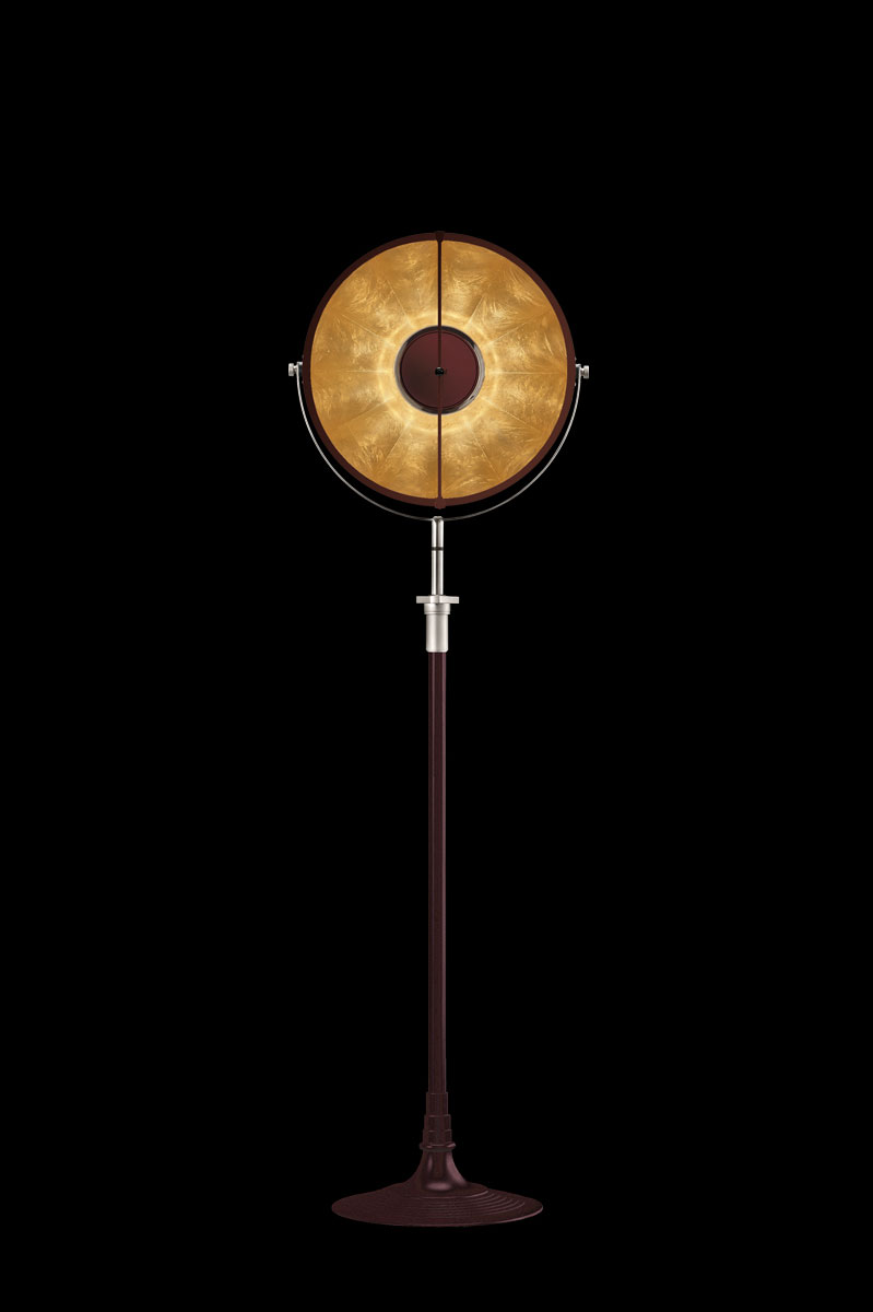 Fortuny Atelier 41 floor lamp antique red & gold leaf