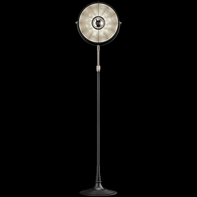 Fortuny lamp Studio 1907 Atelier 32 black and silver