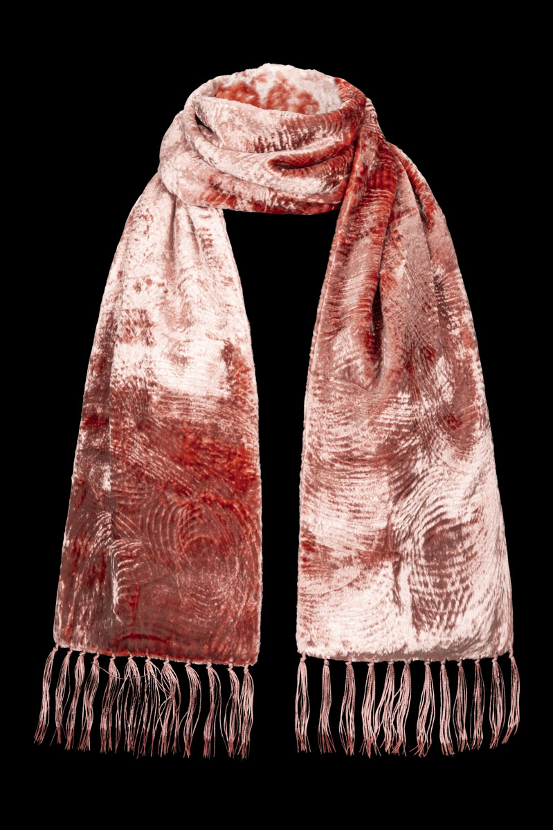 Fortuny Furrowed Scarf Cinnamon