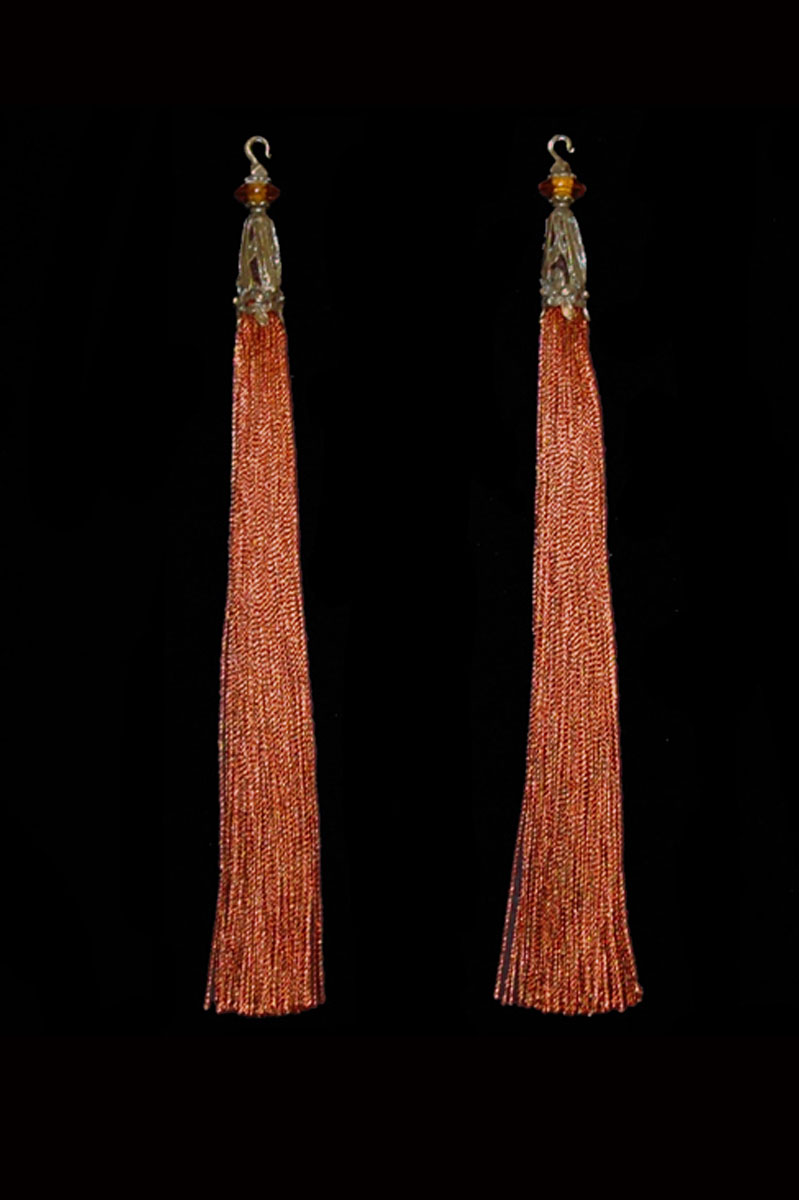 Venetia Studium couple of terracotta hook tassels