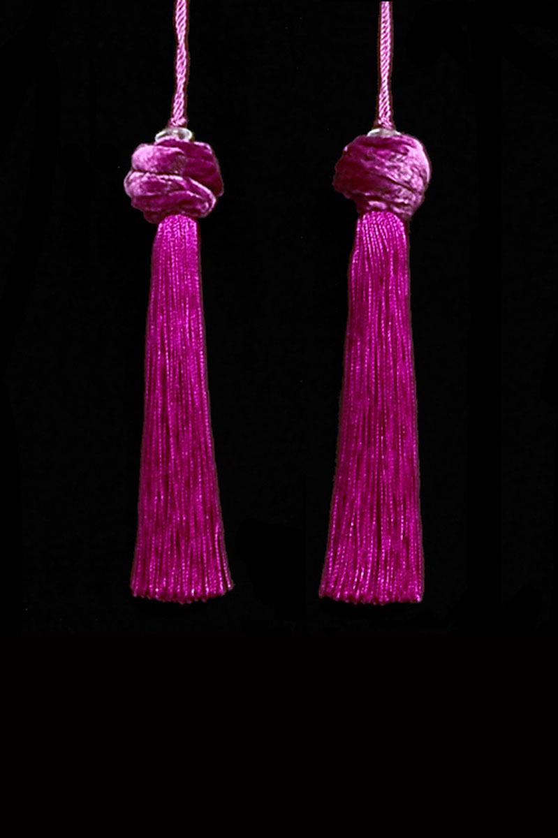 Venetia Studium Turbante couple of strawberry key tassels