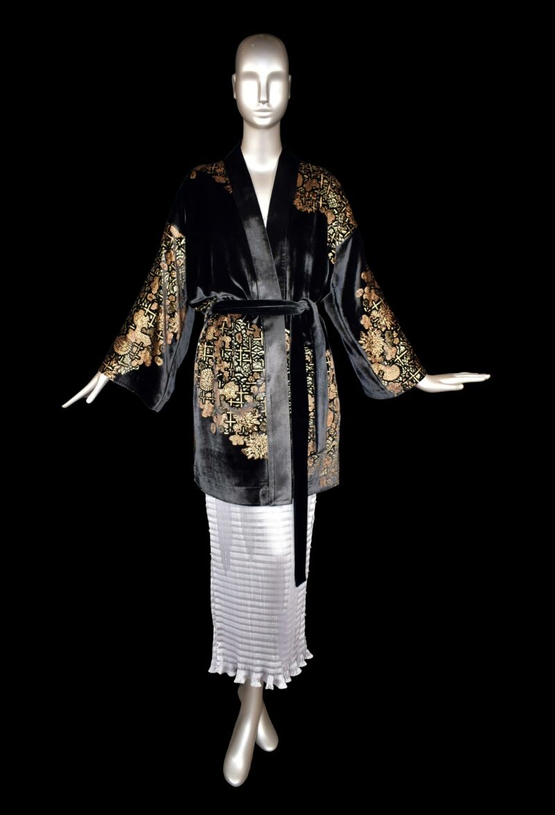 Fortuny printed velvet kimono