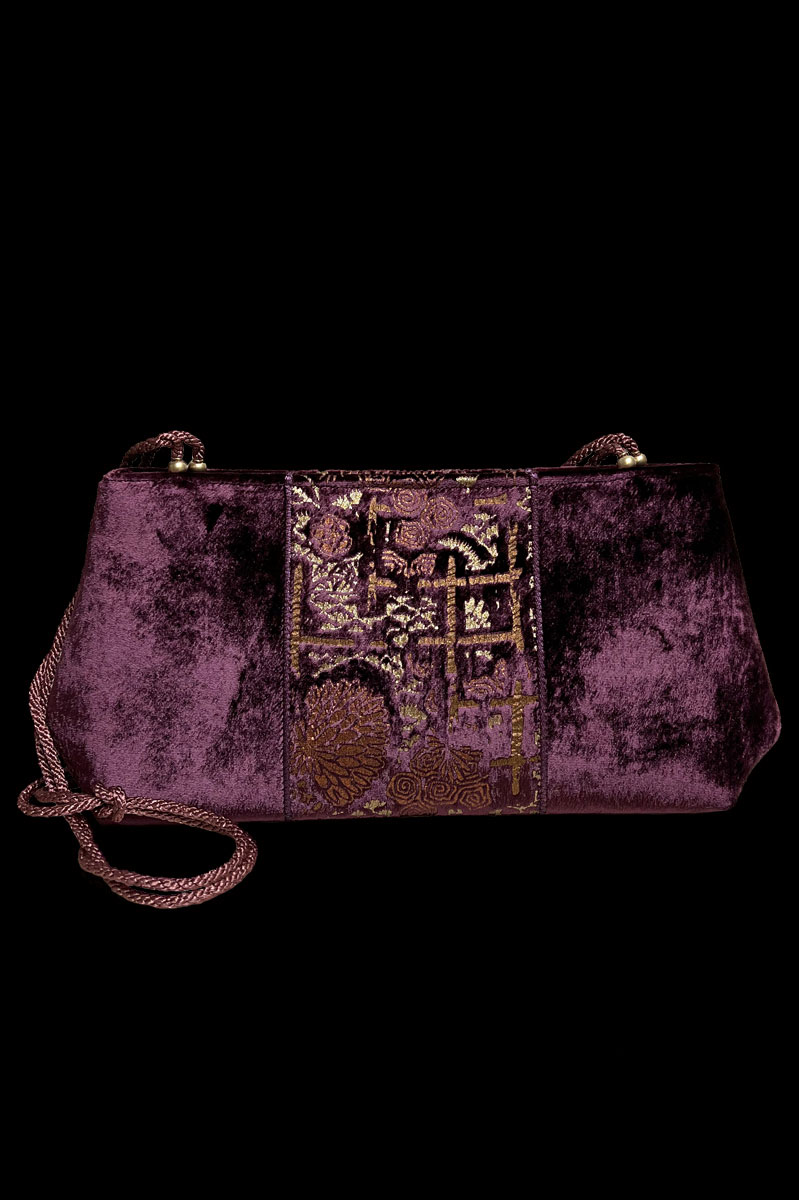 Baguette, Pochette velvet bag