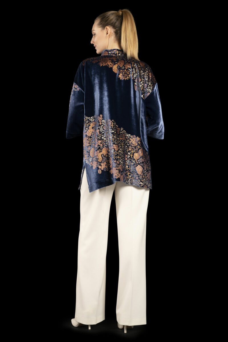 Fortuny Isabel | Printed velvet Kimono Coat