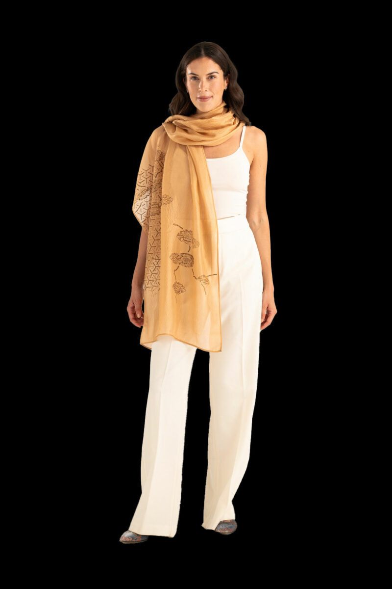 Crepe Georgette Scarf | Japan Light Biscuit