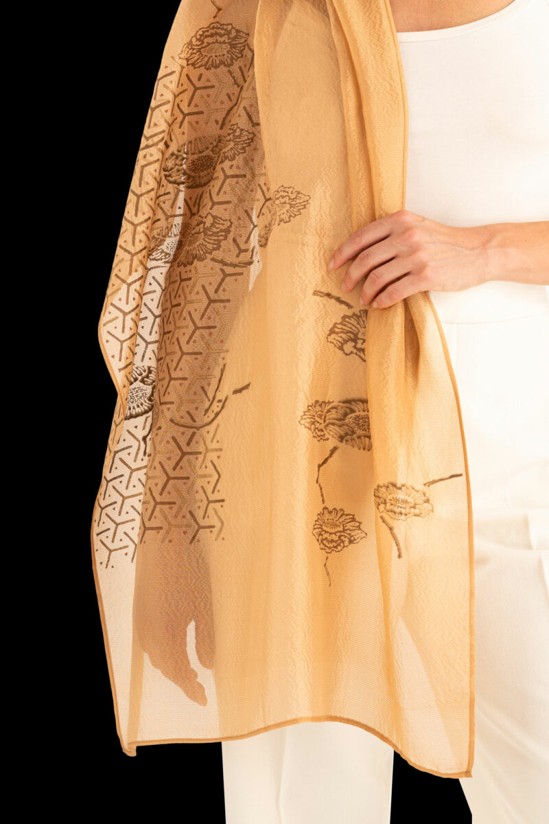 Crepe Georgette Scarf | Japan Light Biscuit