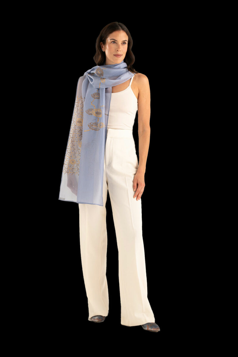 Crepe Georgette Scarf | Japan Pervinca