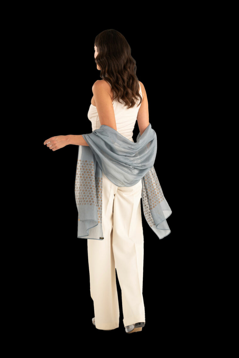 Crepe Georgette Scarf | Zecchino Candy Blue
