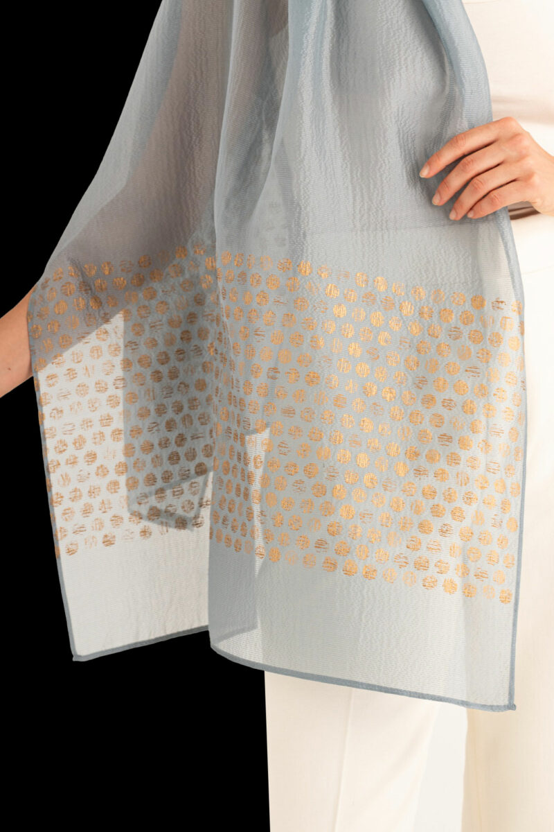 Crepe Georgette Scarf | Zecchino Candy Blue